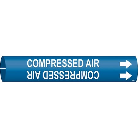 Pipe Marker,Compressed Air,Blue,4 to6 In