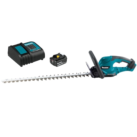 Cordless Battery-Powered Hedge Trimmer Kit, Double-Sided 24 in L Blade