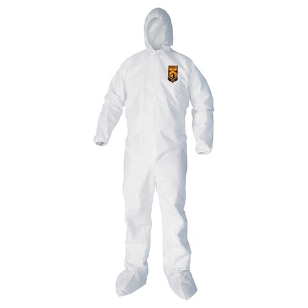 Coveralls,6XL,Wht,KleenGuard A40,PK25