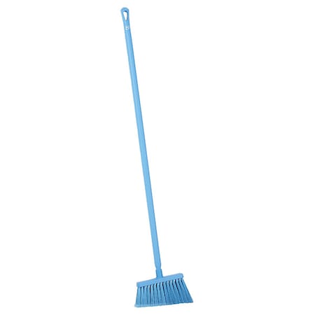 11 3/8 in Sweep Face Angle Broom, Soft, Blue