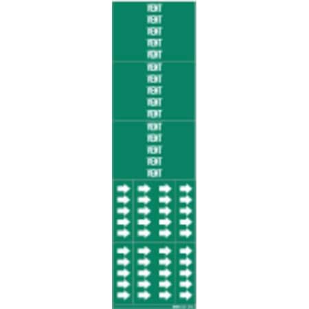 Pipe Marker,Vent,Green,3/4 In or Less