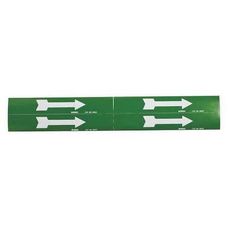 Pipe Markr,Arrow - Single,Gn,1to2-1/2 In