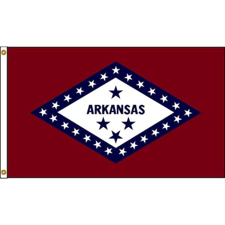 Arkansas Flag,4x6 Ft,Nylon