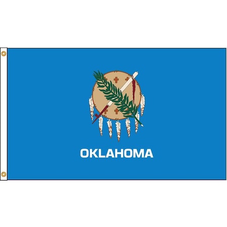 Oklahoma Flag,4x6 Ft,Nylon
