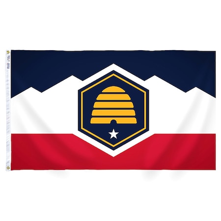 Utah Flag,4x6 Ft,Nylon