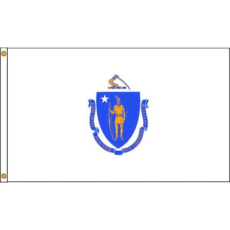 Massachusetts Flag,5x8 Ft,Nylon