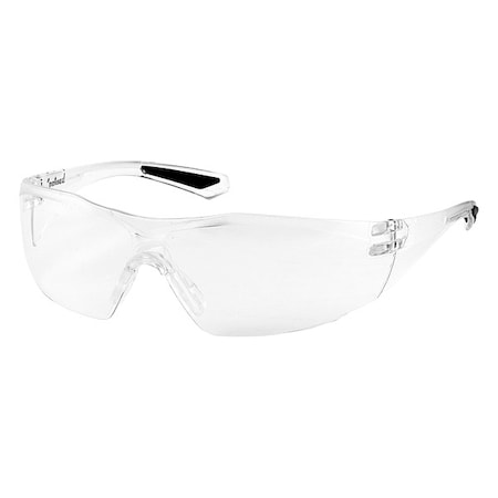 Pulse, Safety Glasses, Anti-Fog, Clear Lens, Clear Frame, Frameless, 1 PR