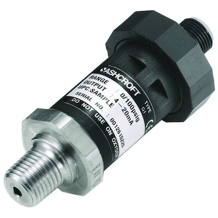 Pressure Transducer,Range 0 to 30 psi,