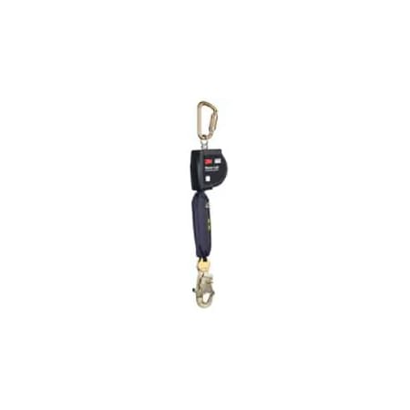 Nano-Lok Self Retracting Lifeline, 9.0 ft Length, Carabiner, Steel, 1 Leg(s), 420 lb Weight Capacity