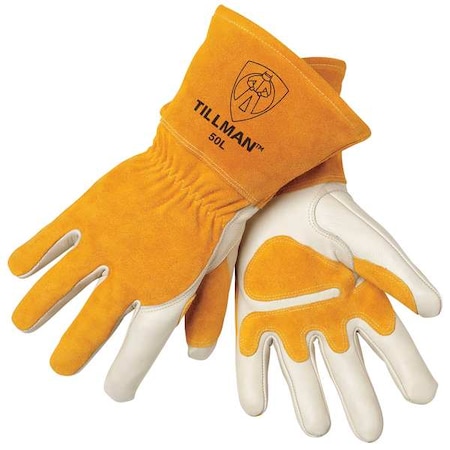 MIG Welding Gloves, Cowhide Palm, Large, 1 Pair