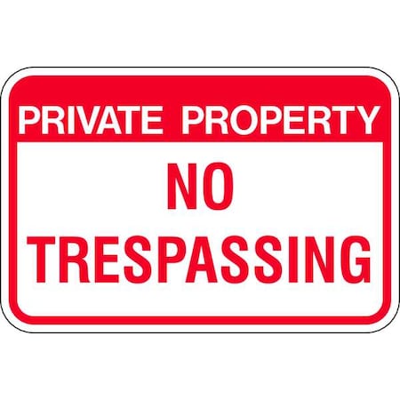 Admittance Sign, 12 in H, 18 in W, Aluminum, Rectangle, English, PPR-023-18HA
