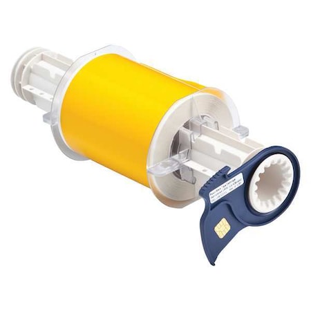 Label Tape Cartridge, Yellow, Labels/Roll: Continuous