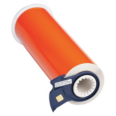 Label Tape Cartridge, Orange, Labels/Roll: Continuous