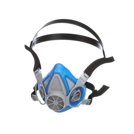 Half Mask Respirator, Advantage 200 LS Series, Bayonet, 2-Piece Neckstrap, Blue, L