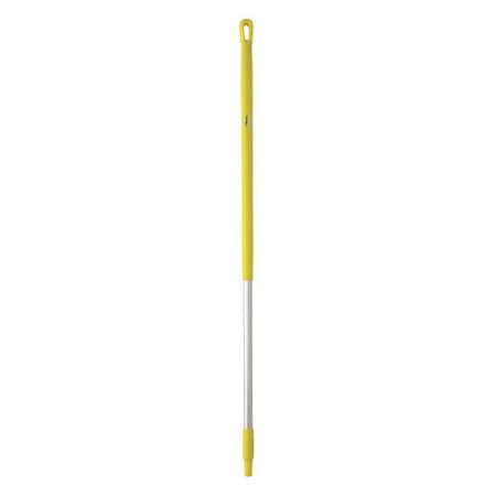 51" Color Coded Handle, 1 1/4 in Dia, Yellow, Aluminum