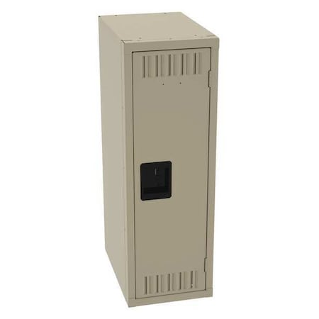 Wardrobe Locker, 12 in W, 18 in D, 36 in H, (1) Tier, (1) Wide, Sand