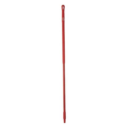 Color Coded Handle 59 in, 1 1/4 in Dia, Red, Fiberglass