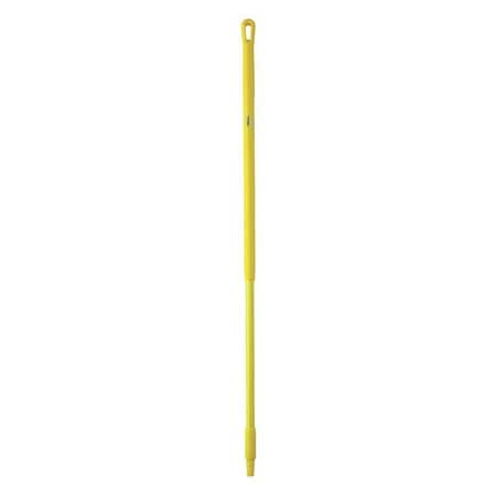 51" Color Coded Handle, 1 1/4 in Dia, Yellow, Fiberglass