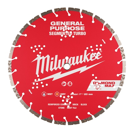 16" DIAMOND MAX Segmented Turbo, General Purpose Diamond Blade