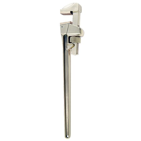 18 in L 3 13/16 in Cap. Aluminum Bronze Straight Pipe Wrench
