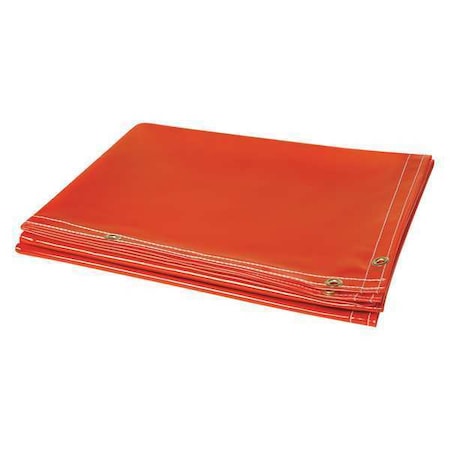 Welding Curtain, Transparent Vinyl, 6 ft. W., 6 ft. H., 13 oz/sq yd, 150 Degrees F Withstand Temp.