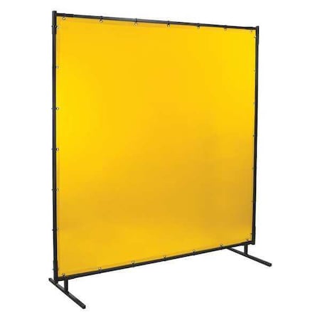 Welding Screen, Transparent Vinyl, 8 ft. W., 6 ft. H., 13 oz/sq yd, 150 Degrees F Withstand Temp.