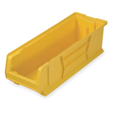 Storage Bin, Polypropylene/Polyethylene, Yellow, 7 in H, 8 1/4 in W, 29 7/8 in L