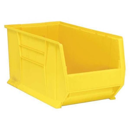 Storage Bin, Polypropylene/Polyethylene, Yellow, 15 in H, 16 1/2 in W, 29 7/8 in L