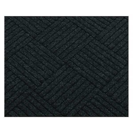 Entrance Mat, Polypropylene, 3/8 in Thick, Charcoal, 3 ft W x 5 ft L