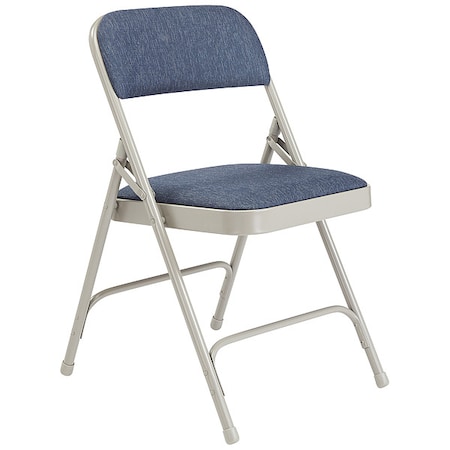 Folding Chair,Fabric,29-1/2in H,Gray,PK4