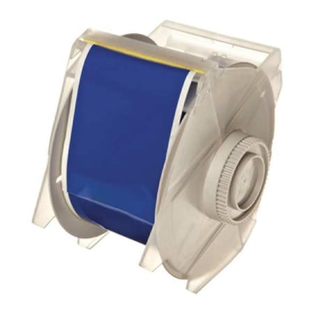 Label Tape Cartridge, Blue, Labels/Roll: Continuous
