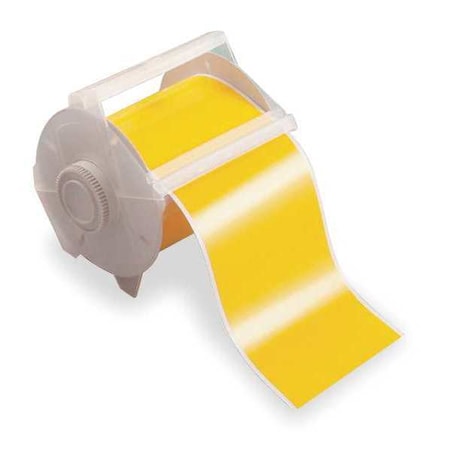 Label Tape Cartridge, Yellow, Labels/Roll: Continuous