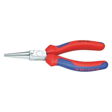 6 1/4 in 30 Long Nose Plier Multi-Component Grip Handle