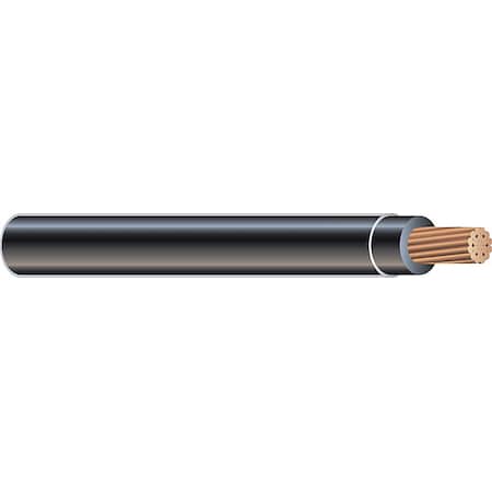 TFFN Building Wire, Copper, 18 AWG, 1C, Black, Stranded, 500 ft
