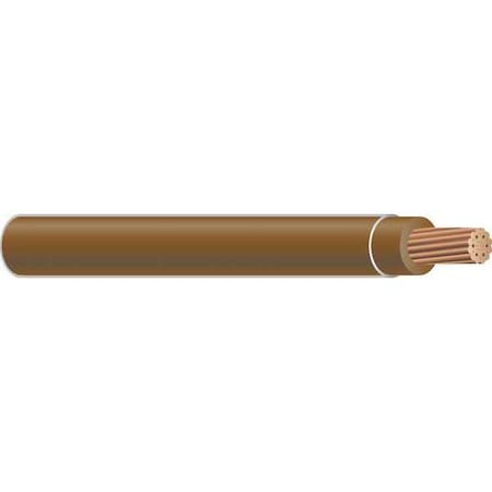TFFN Building Wire, Copper, 16 AWG, 1C, Brown, Stranded, 500 ft