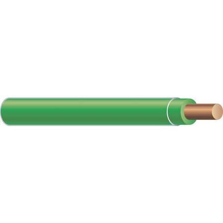 THHN Building Wire, Copper, 10 AWG, 1C, Green, Solid, 500 ft