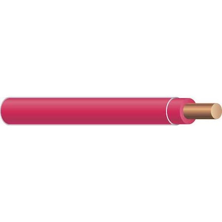THHN Building Wire, Copper, 10 AWG, 1C, Red, Solid, 50 ft