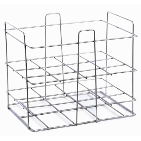 Bottle Rack, 11.13 in D, 14 7/8 in W, Silver