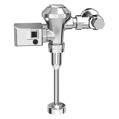 Automatic Flush Valve, 0.125 gpf gpf, Polished Chrome, 3/4 in, 3/4 in Spud Coupling