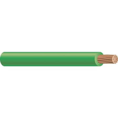THHN Building Wire, Copper, 3 AWG, 1C, Green, Stranded, 500 ft