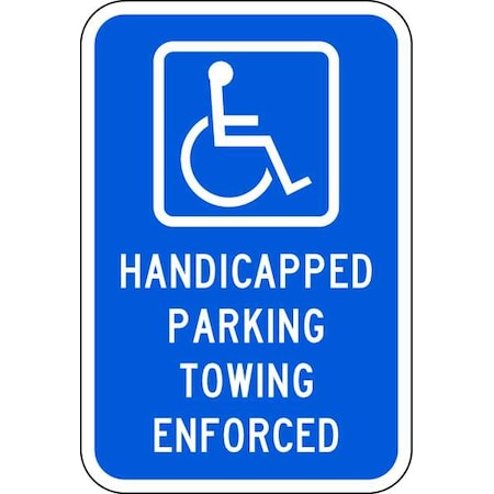 ADA Handicapped Parking Sign,18" x 12, HC-011-12HA