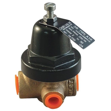 Pressure Regulator,3/8 In,2 to 30 psi