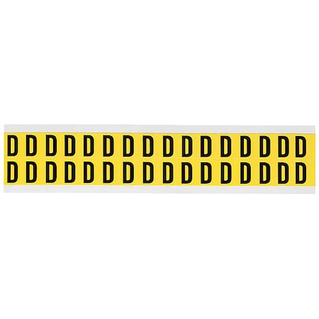 LetterLabel,Vinyl,3/4inH,5/8inW,PK32