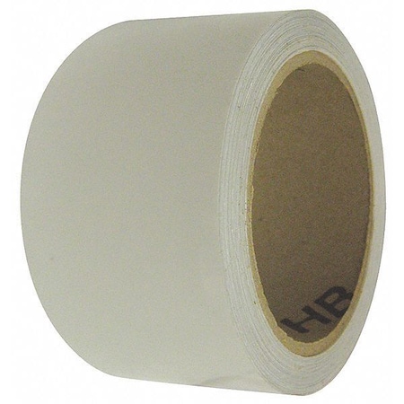 Floor Marking Tape, vinyl, No Legend, White, 2 in W., 7 mil Thickness