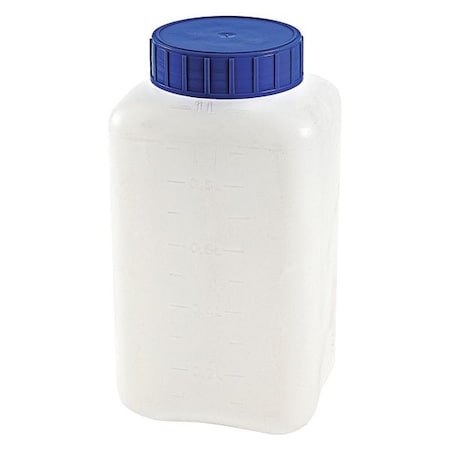 Bottle, Rectangular, HDPE, 1000mL, PK6
