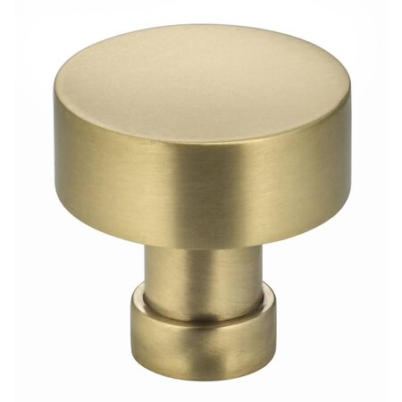 Diameter Round Cabinet Knob Satin Brass 1-1/4"