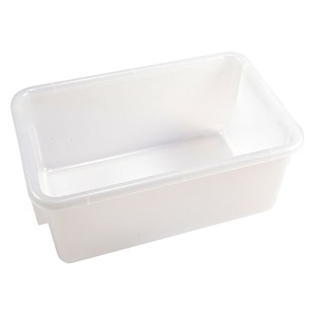 Stack & Nest Storage Tote, 1.5 gal, 12 in L x 7-3/4 in W x 5-1/8 in H, Natural, Polypropylene