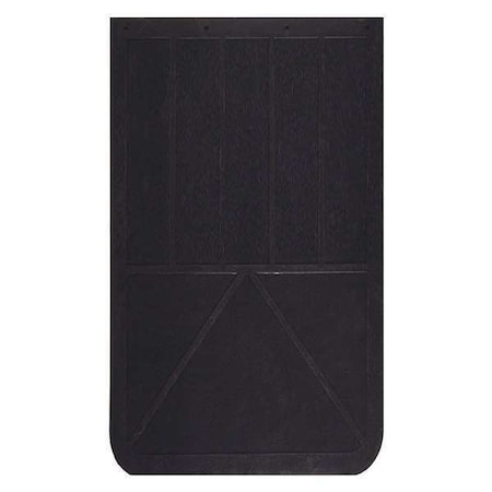 Mud Flaps, 30 in X 24 in, Rubber, Black, 1 PR