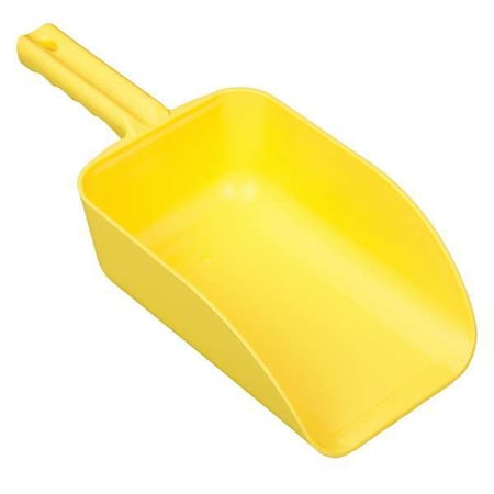 Large Hand Scoop,Yellow,15 x 6-1/2 In