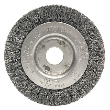 3" Narrow Face Crimped Wire Wheel .0118" Steel 1/2"-3/8" Arbr Hole
